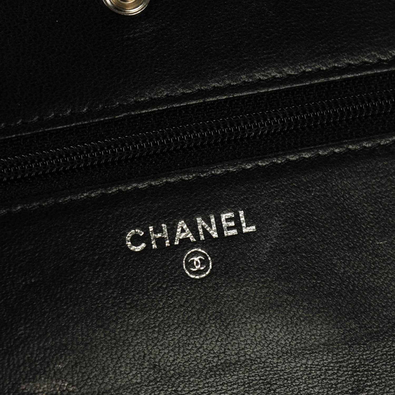 Chanel Lambskin Quilted Wallet On Chain WOC Black 6 of 9