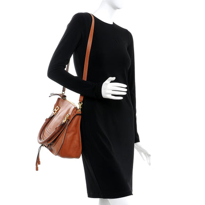 Chloe Calfskin Medium Marcie Satchel Tan 2 of 11