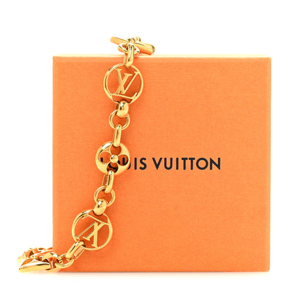 Louis Vuitton Metal Crazy in Lock Necklace Gold 6 of 6