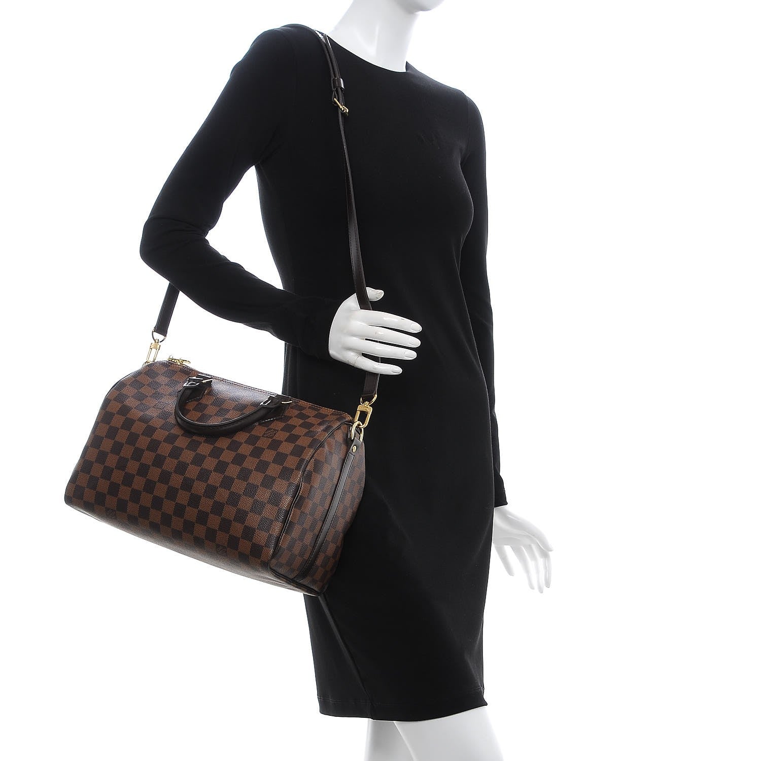 Louis Vuitton Damier Ebene Speedy Bandouliere 30 2 of 7