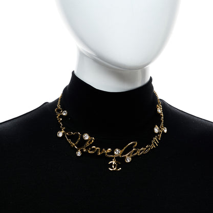 Chanel Metal Crystal Gabrielle Chanel Choker Gold 2 of 4