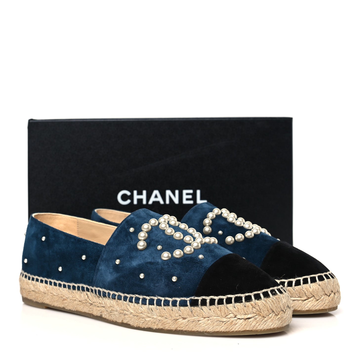 Suede Pearl CC Espadrilles 40 Teal