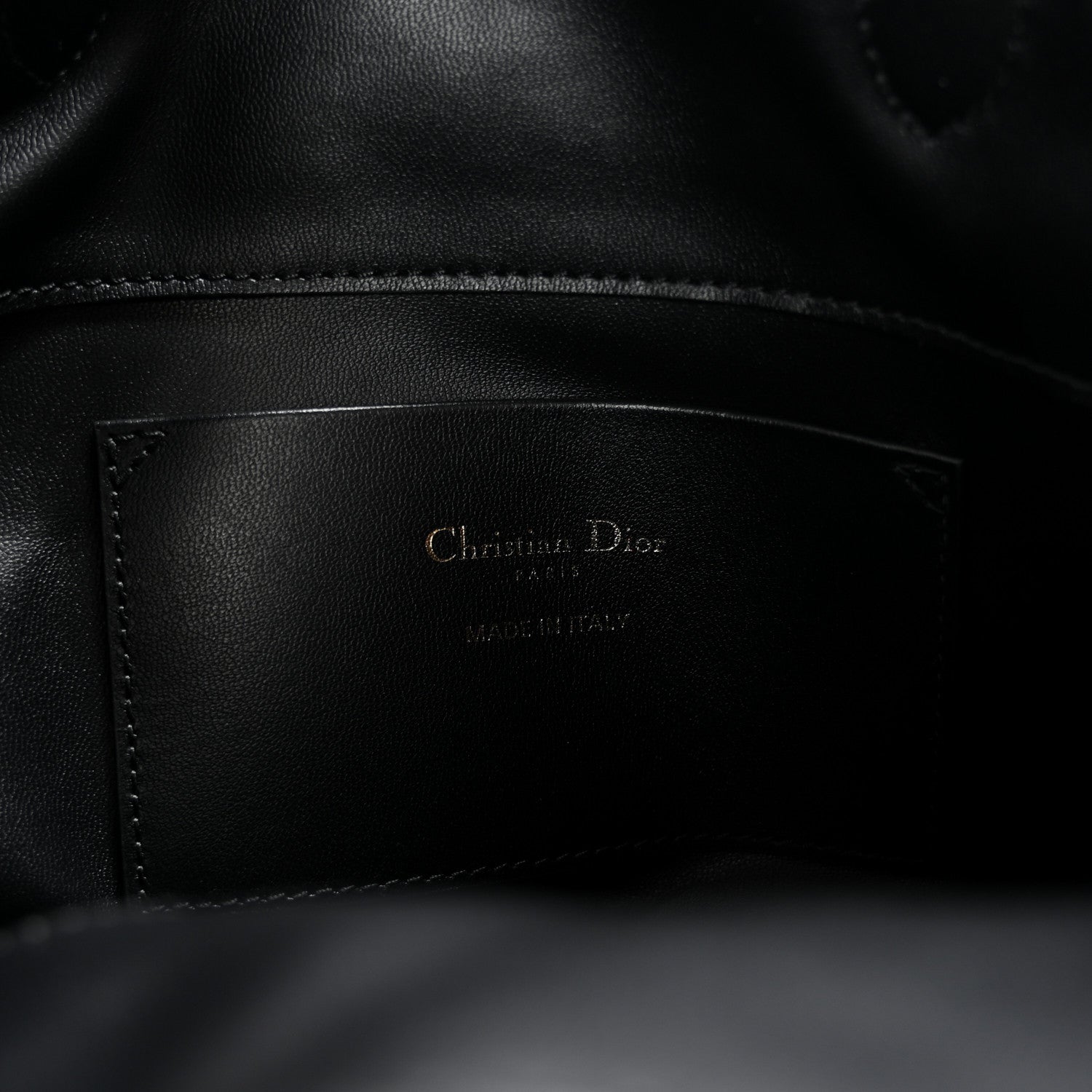 Christian Dior Smooth Calfskin Vintage Flat Macrocannage Small Toujours Vertical Tote Black 6 of 9