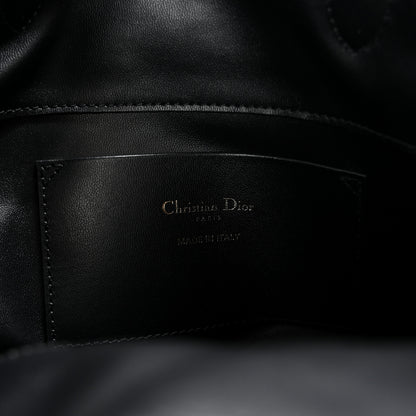 Christian Dior Smooth Calfskin Vintage Flat Macrocannage Small Toujours Vertical Tote Black 6 of 9