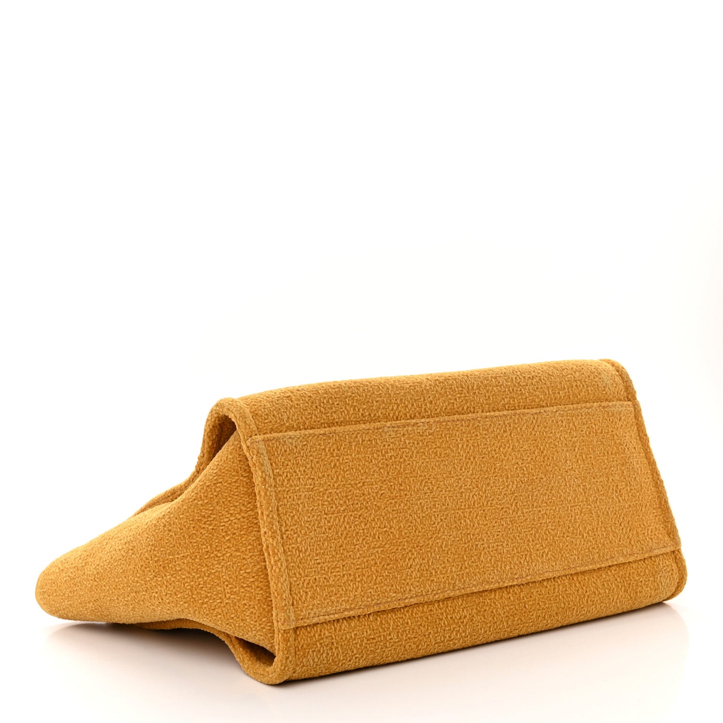 Lurex Boucle Medium Deauville Tote Yellow