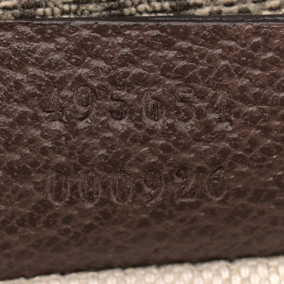 Gucci GG Supreme Monogram Web Neo Vintage Double Flap Messenger Bag Beige New Acero 7 of 11