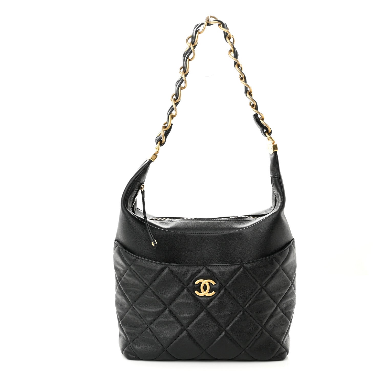 Chanel Calfskin Quilted Close To Me Hobo Black 1 of 10