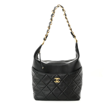 Chanel Calfskin Quilted Close To Me Hobo Black 1 of 10