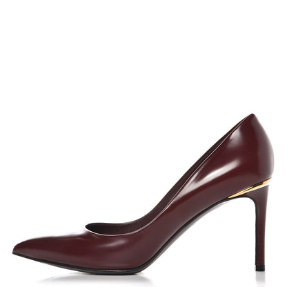 Louis Vuitton Glazed Calfskin Eyeline Pumps 36.5 Bordeaux 1 of 8