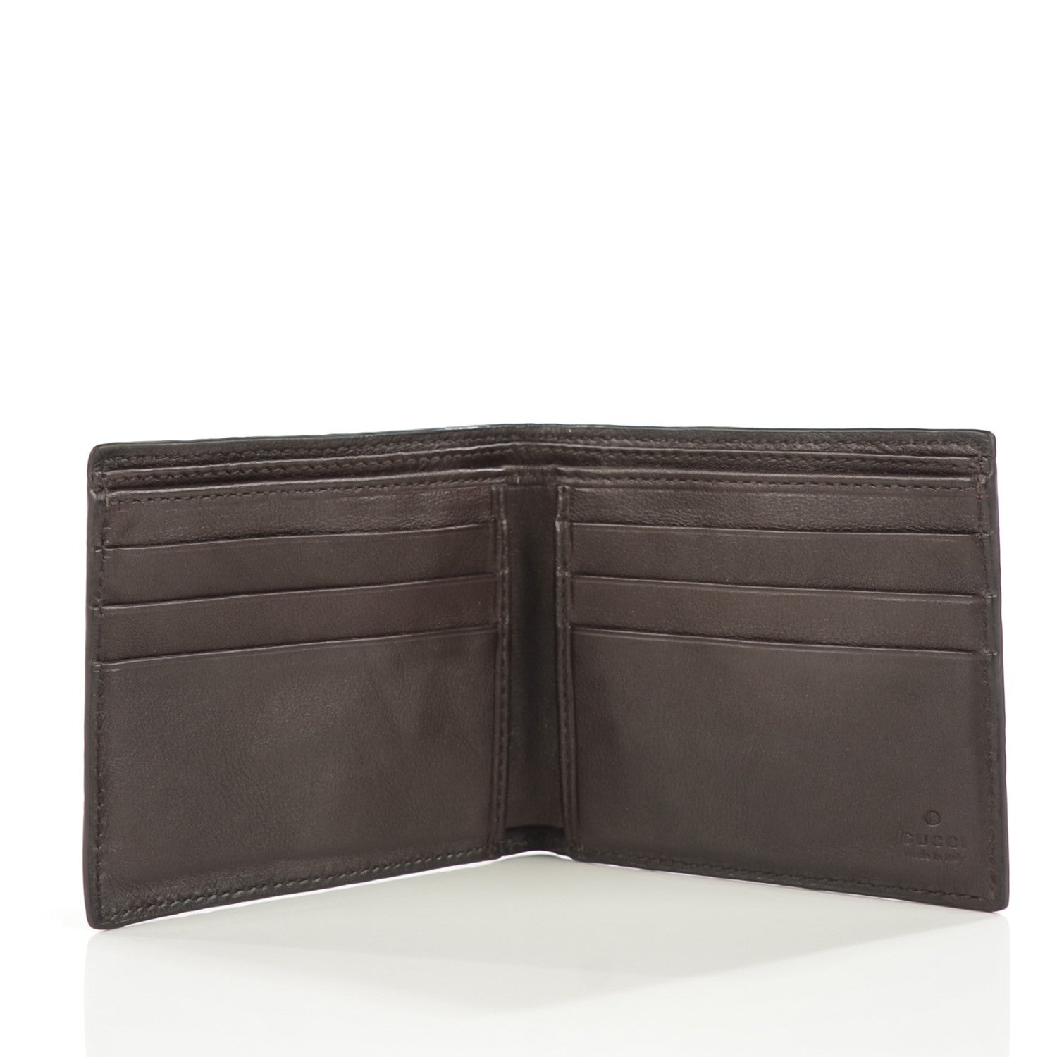 Gucci Guccissima Avel Bi-Fold Wallet Chocolate 6 of 9
