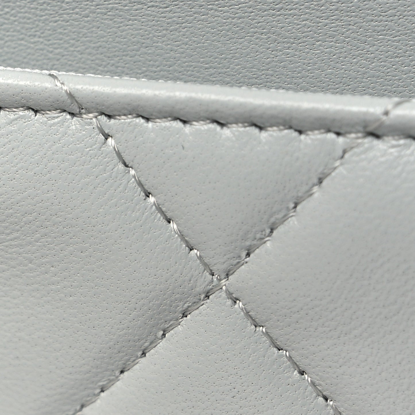Lambskin Quilted Chanel 19 Wallet On Chain WOC Light Blue