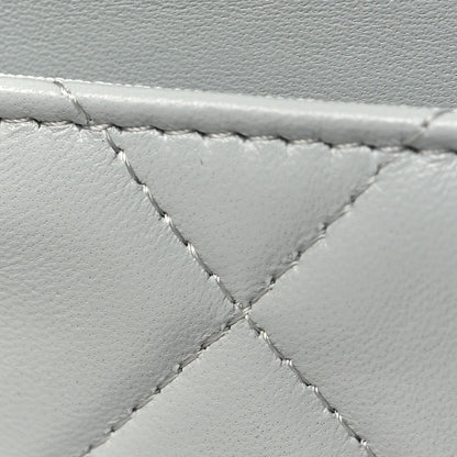 Chanel Lambskin Quilted Chanel 19 Wallet On Chain WOC Light Blue 13 of 13
