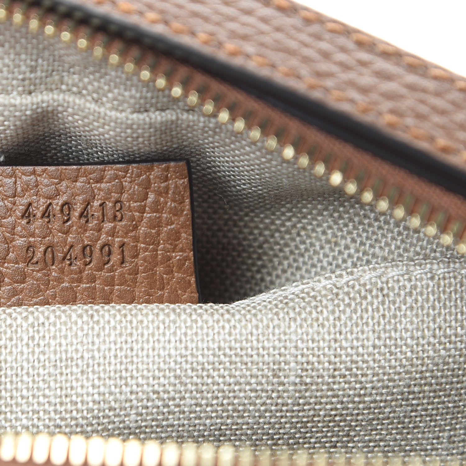 Gucci Monogram Mini Bree Messenger Bag Beige Tabacco 7 of 10