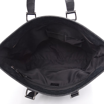 Gucci GG Supreme Monogram Tote Black Grey 5 of 15
