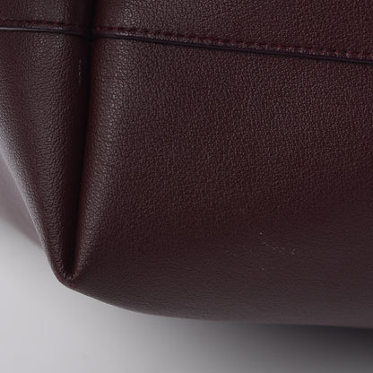 Saint Laurent Calfskin Large Shopping Tote Bordeaux 16 of 18