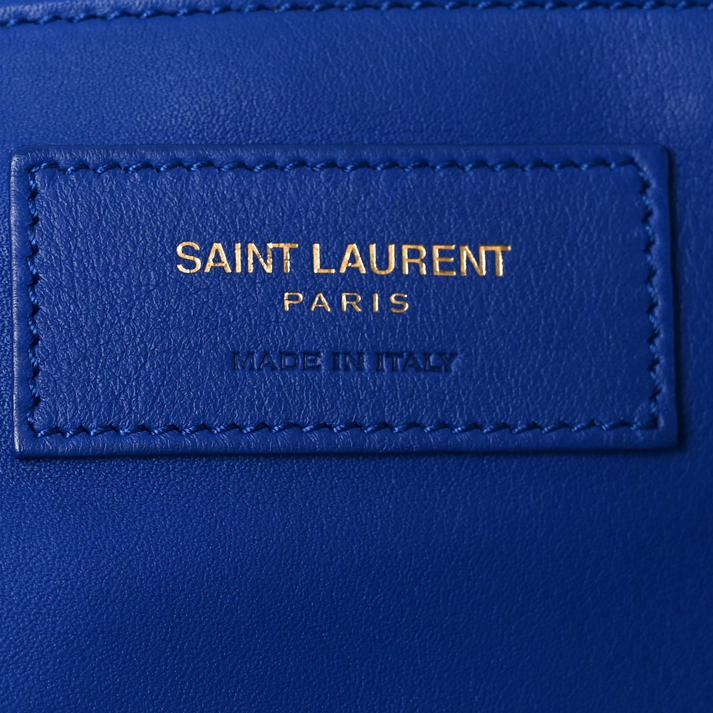 Calfskin Suede Small Monogram Downtown Cabas Blue Majorelle