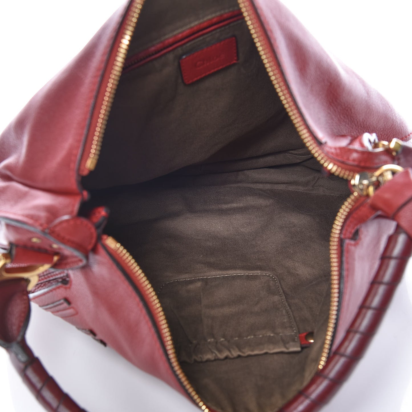 Calfskin Large Marcie Hobo Garnet