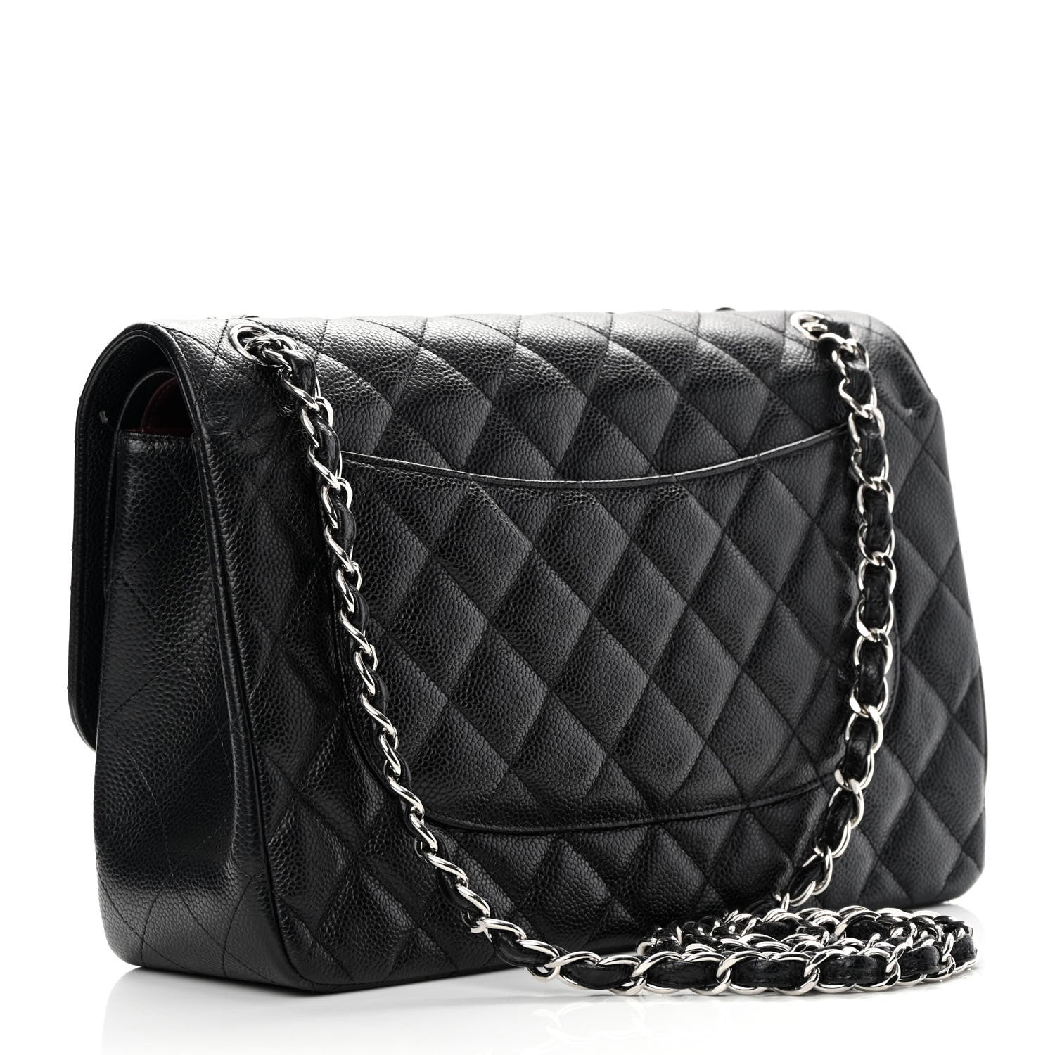 Chanel Caviar Quilted Jumbo Double Flap Black 3 of 13