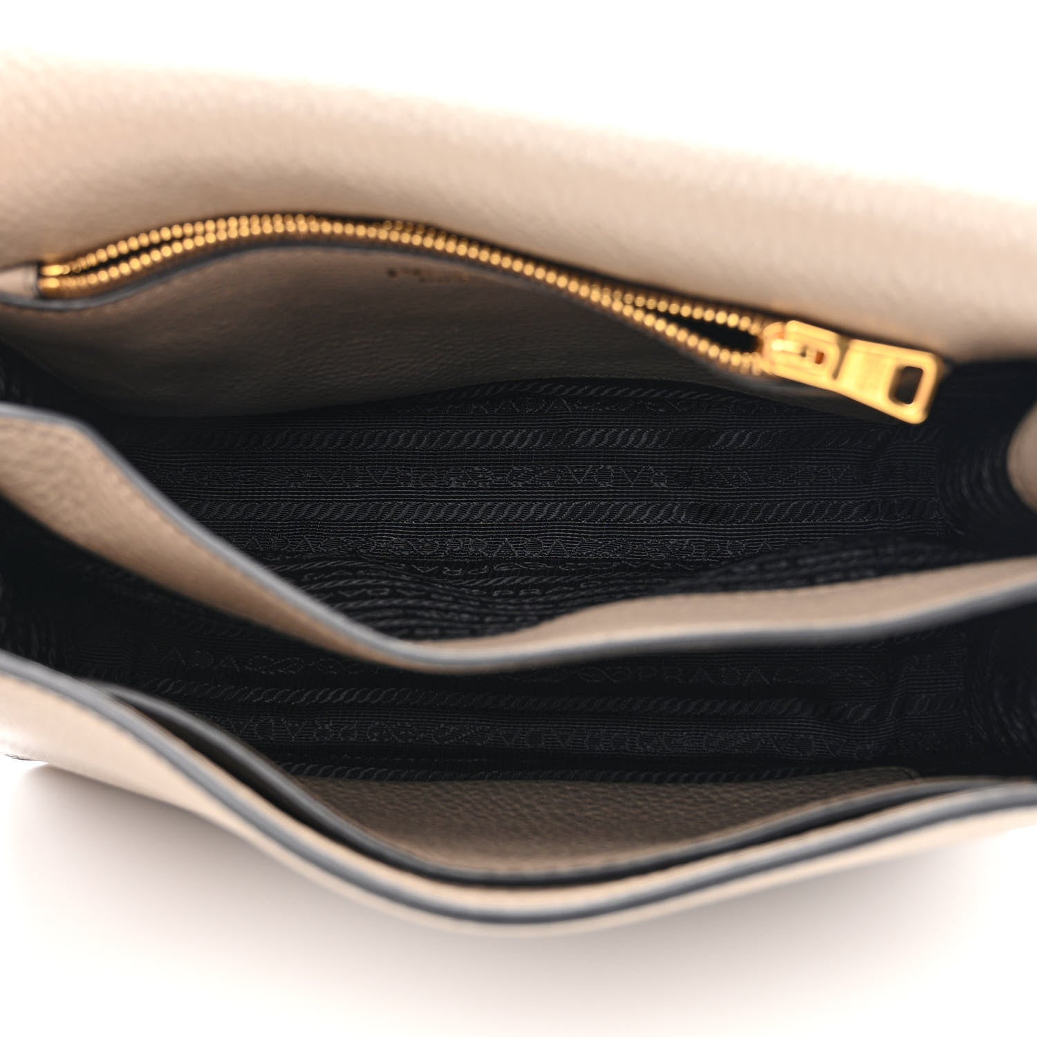 Prada Vitello Daino Crossbody Flap Argilla 5 of 12