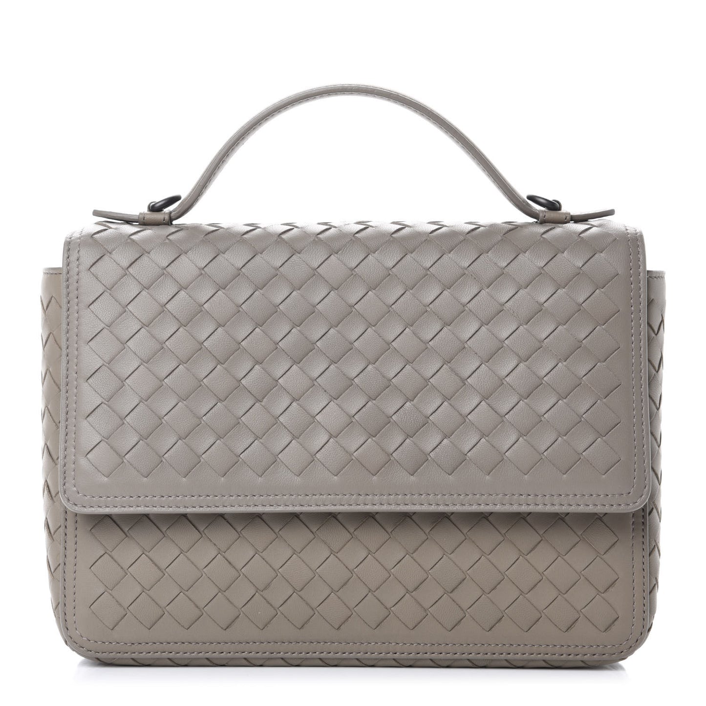 Nappa Intrecciato Alumna Bag Limestone