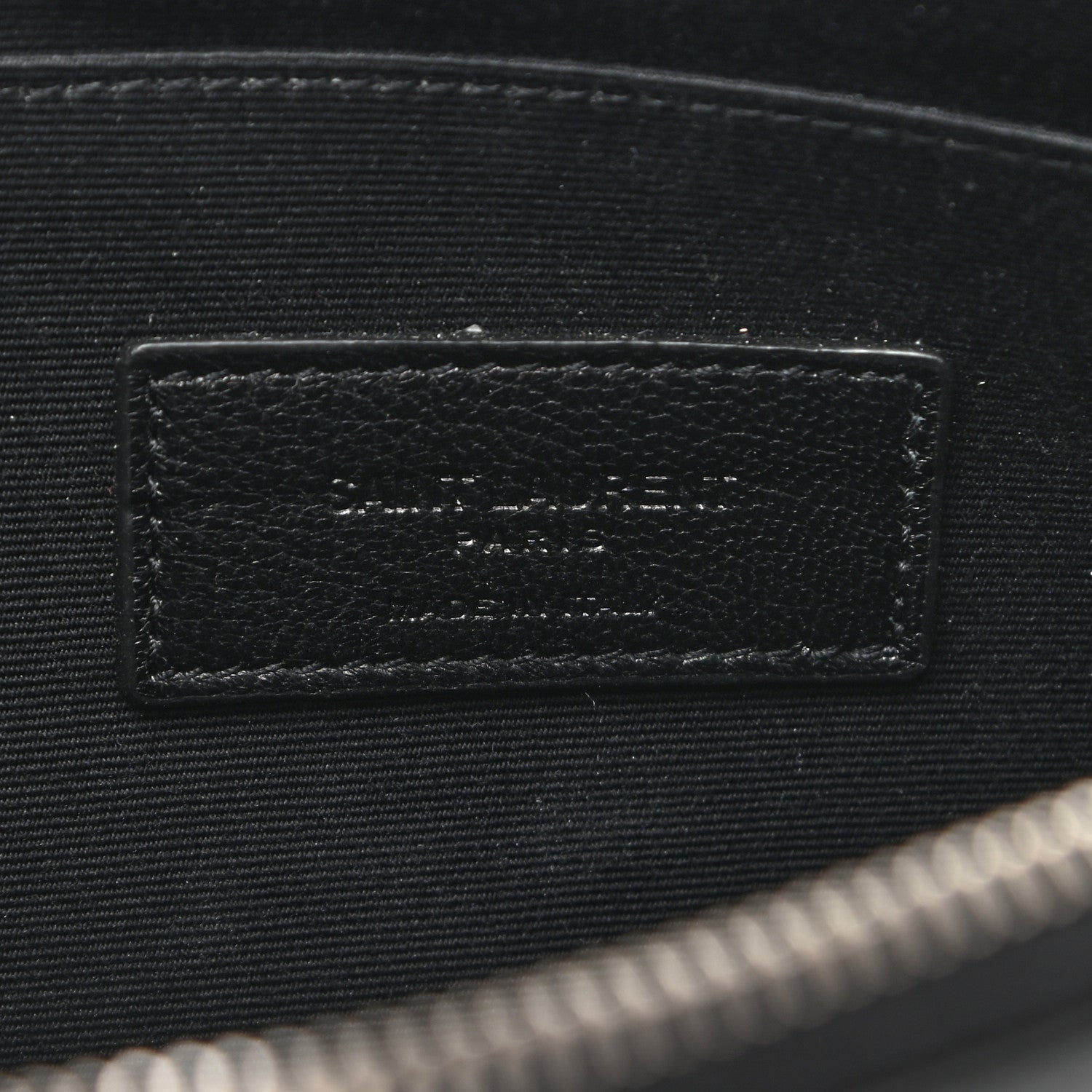 Saint Laurent Calfskin Glitter Zipped Tablet Holder Black 6 of 7