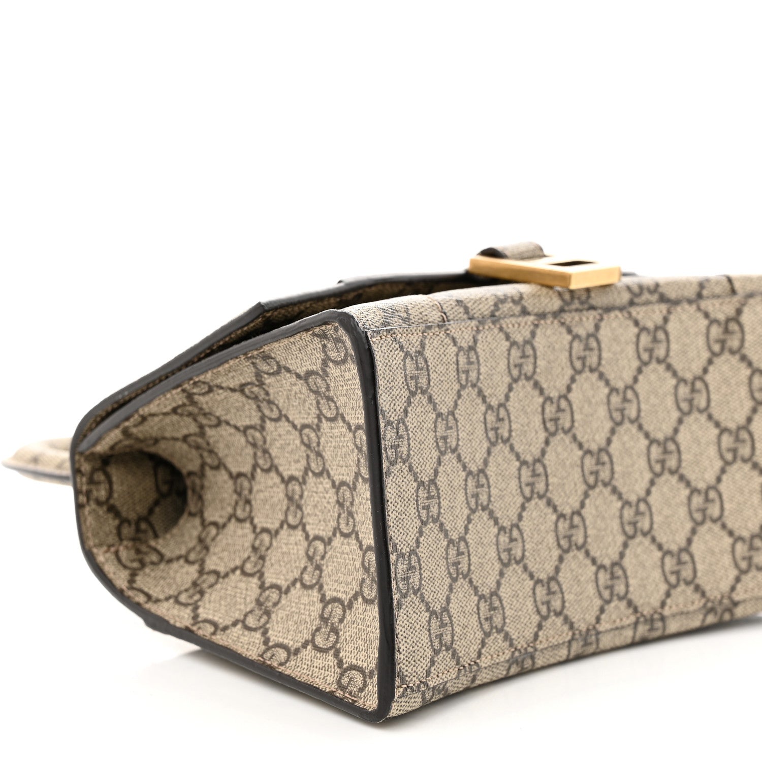 Balenciaga X GUCCI GG Supreme Monogram Small Hourglass Top Handle Bag Beige Ebony 9 of 11