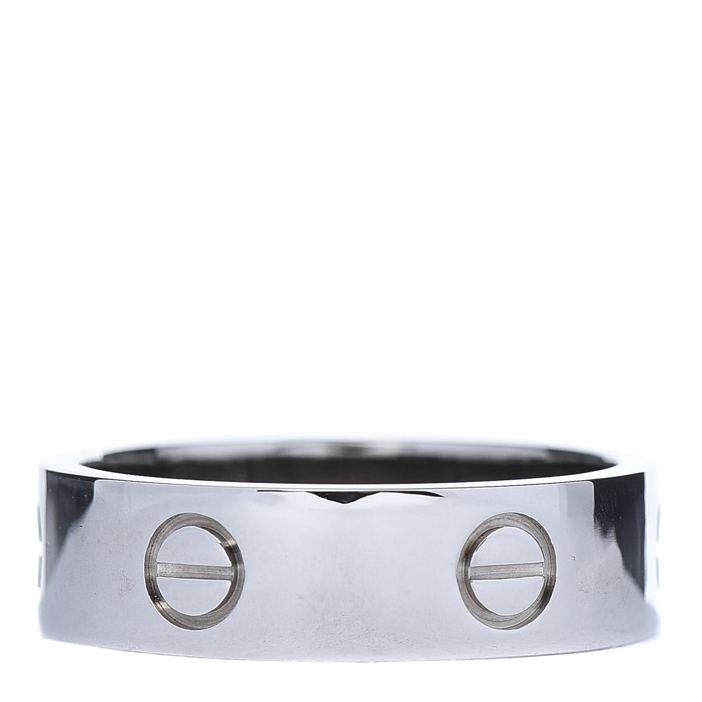 18K White Gold 5.5mm LOVE Ring 58 8.25