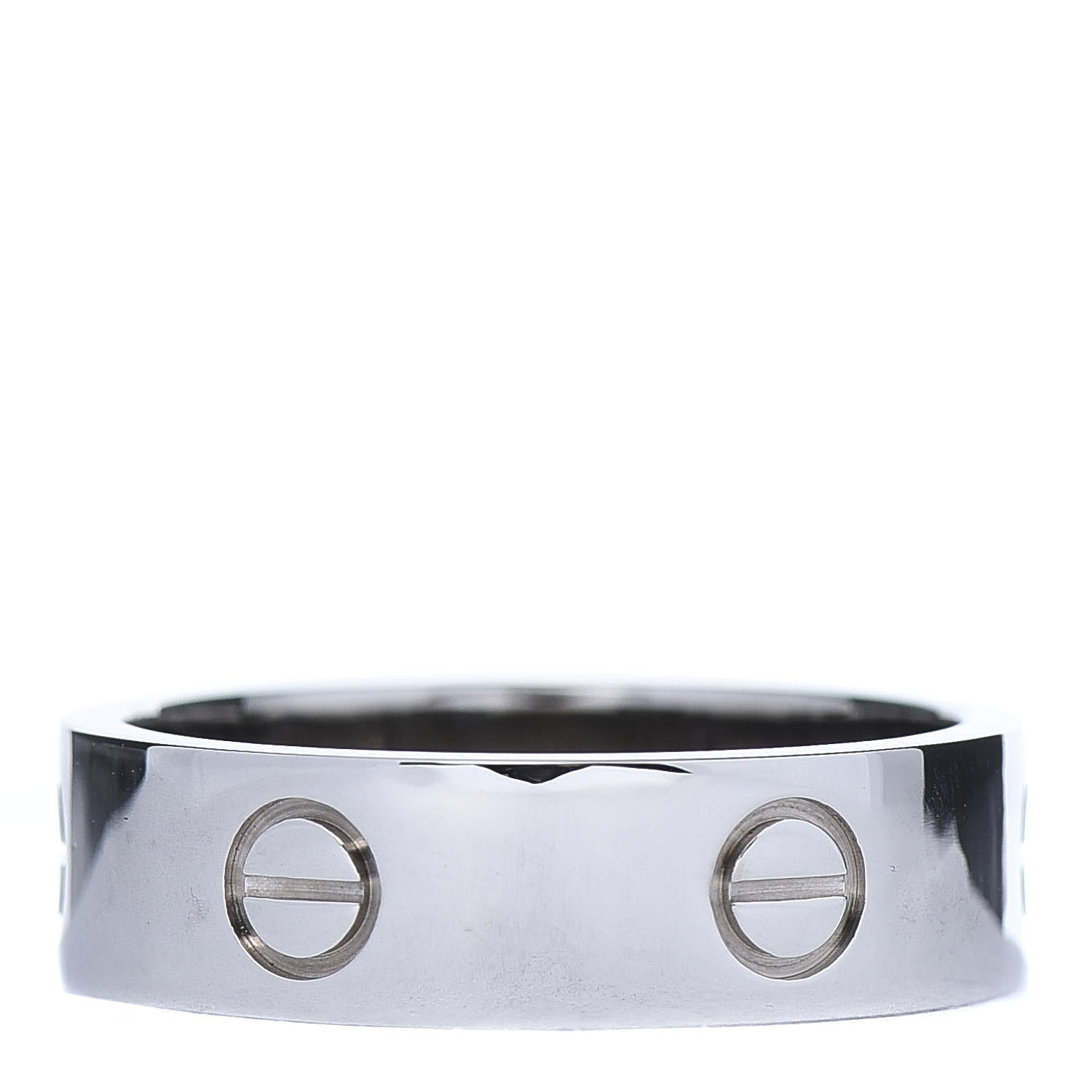Cartier 18K White Gold 5.5mm LOVE Ring 58 8.25 3 of 4