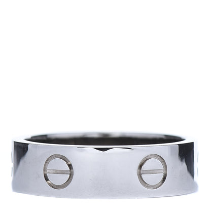 Cartier 18K White Gold 5.5mm LOVE Ring 58 8.25 3 of 4