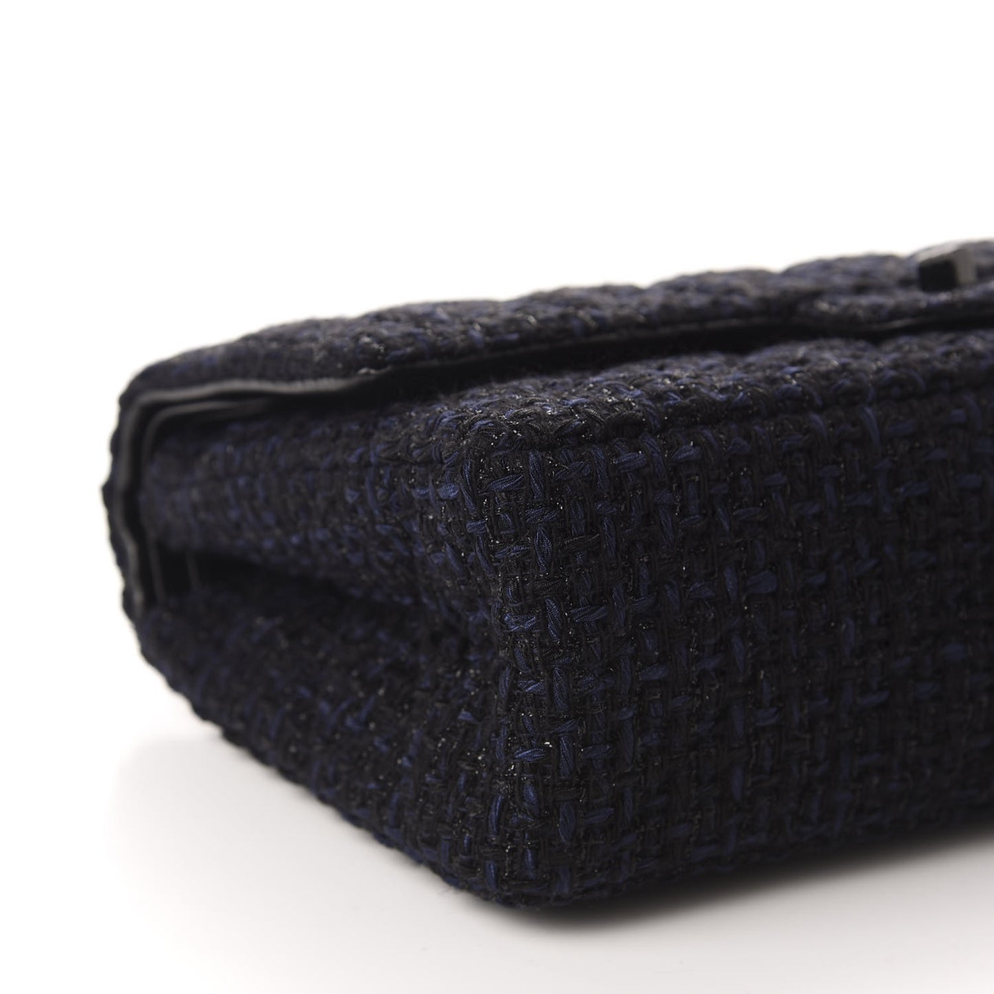 Metallic Tweed Quilted 2.55 Reissue 226 Flap Navy Blue