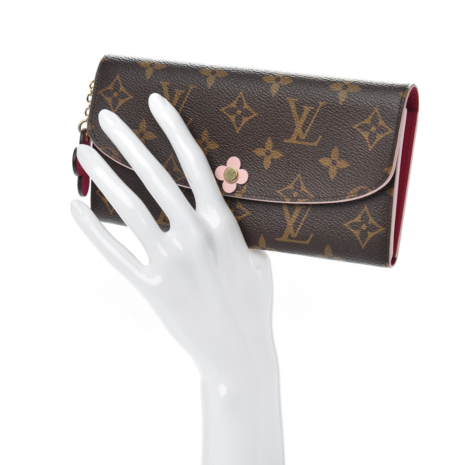 Louis Vuitton Monogram Bloom Flower Emilie Wallet 2 of 7