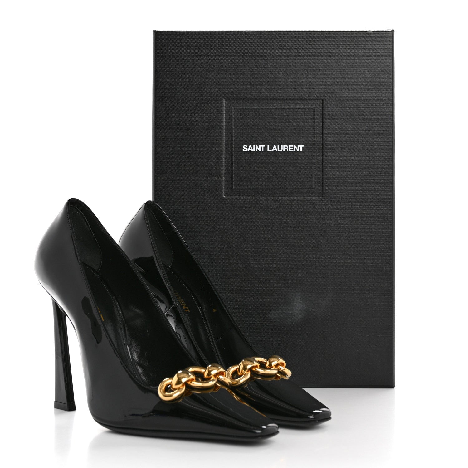 Saint Laurent Patent Silvana 110mm Pumps 37 Black 11 of 11