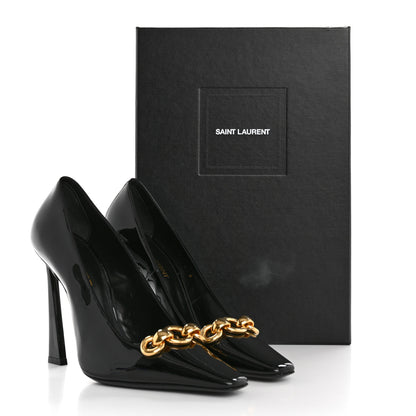 Saint Laurent Patent Silvana 110mm Pumps 37 Black 11 of 11
