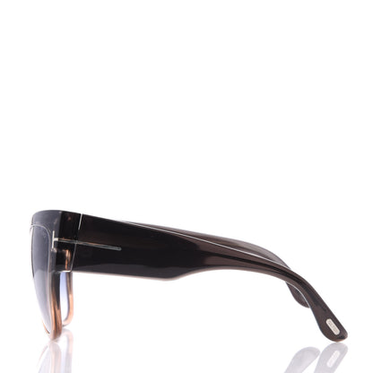 Tom Ford Acetate Anoushka Cat Eye Sunglasses TF371 Melange Grey Peach 3 of 8