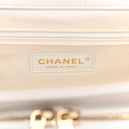 Chanel Caviar Quilted Small Business Affinity Flap White 5 of 9