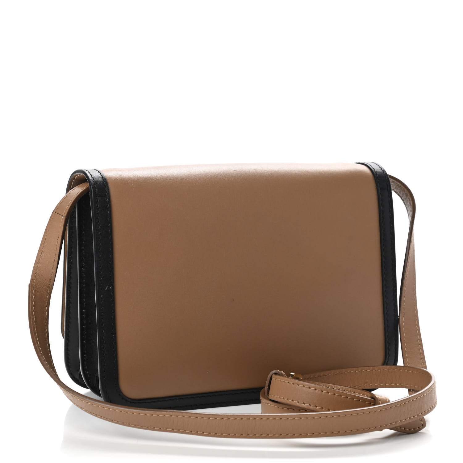 Burberry Calfskin Small TB Envelope Clutch Bag Malt Brown 3 of 10