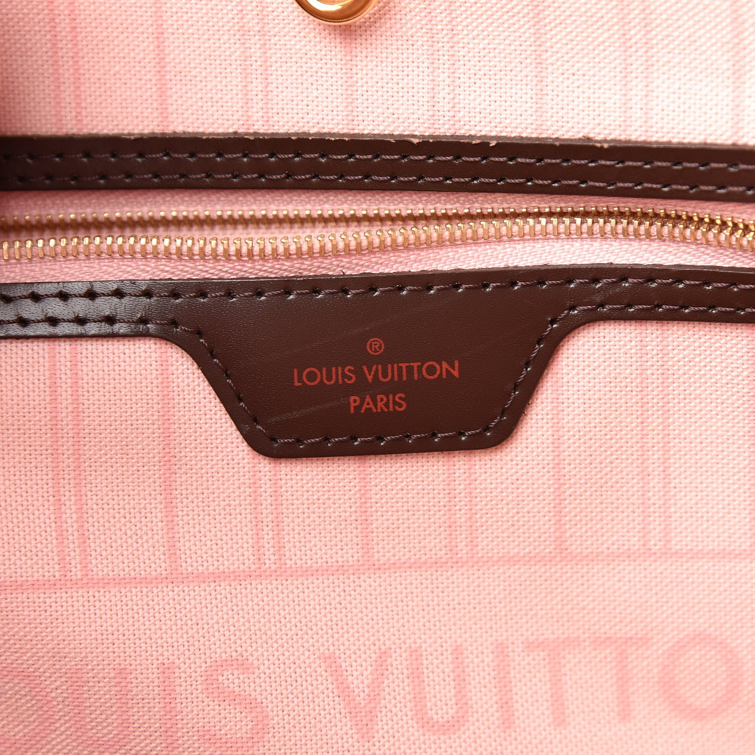 Louis Vuitton Damier Ebene Neo Neverfull MM Rose Ballerine 8 of 15