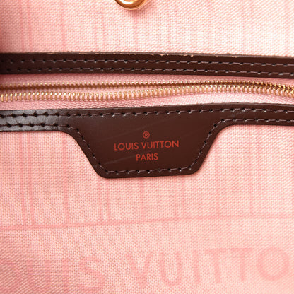 Louis Vuitton Damier Ebene Neo Neverfull MM Rose Ballerine 8 of 15