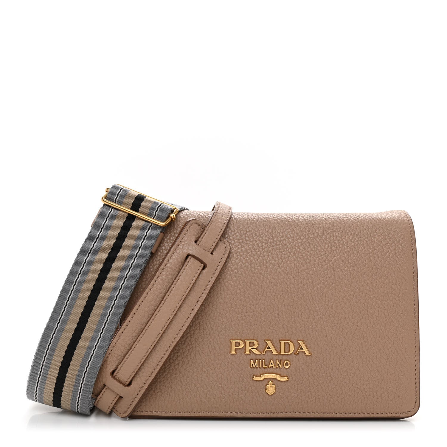 Prada Vitello Daino Flap Crossbody Cammeo 1 of 9