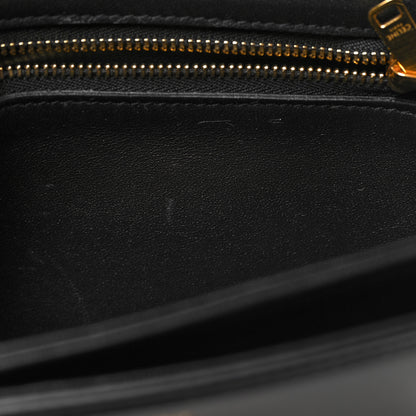 Celine Shiny Calfskin Teen Triomphe Black 7 of 11