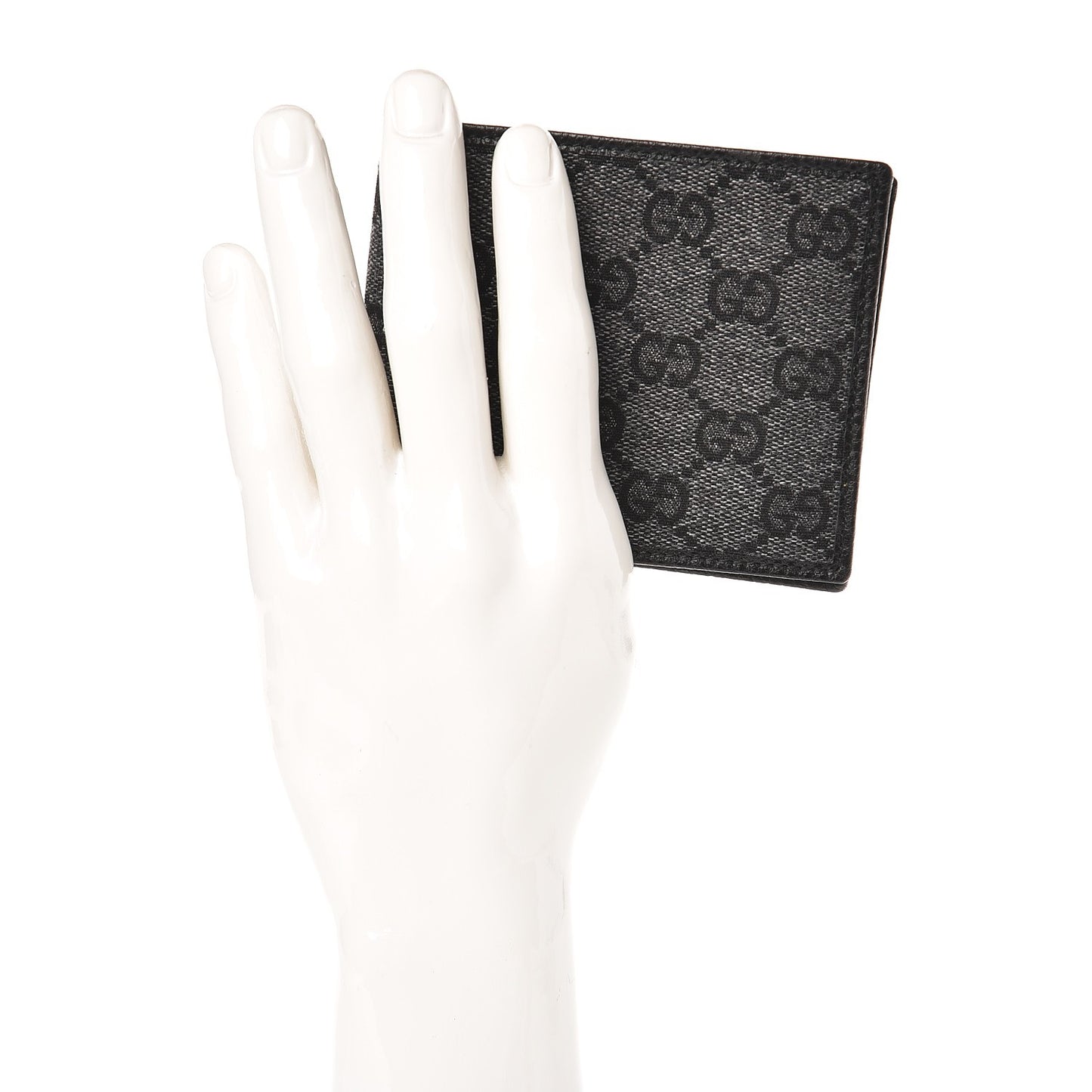 Denim Monogram Bi-Fold Wallet Black