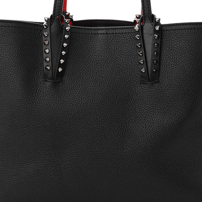 Christian Louboutin Calfskin Empire Spikes Small East West Cabata Tote Black 8 of 11