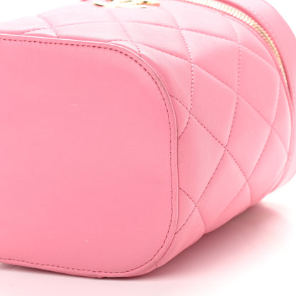 Chanel Lambskin Quilted Trendy Vanity Case Pink 10 of 11