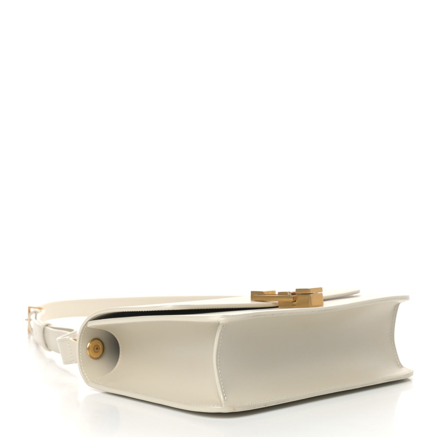 Smooth Calfskin Carre Satchel Blanc Vintage