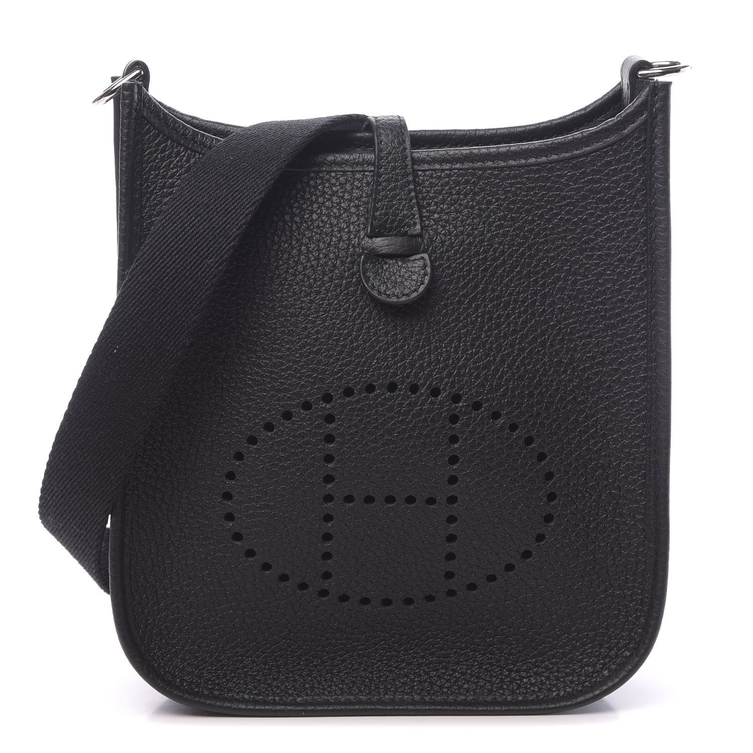 Hermes Taurillon Clemence Evelyne TPM Black 1 of 11