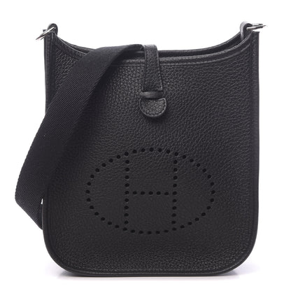 Hermes Taurillon Clemence Evelyne TPM Black 1 of 11