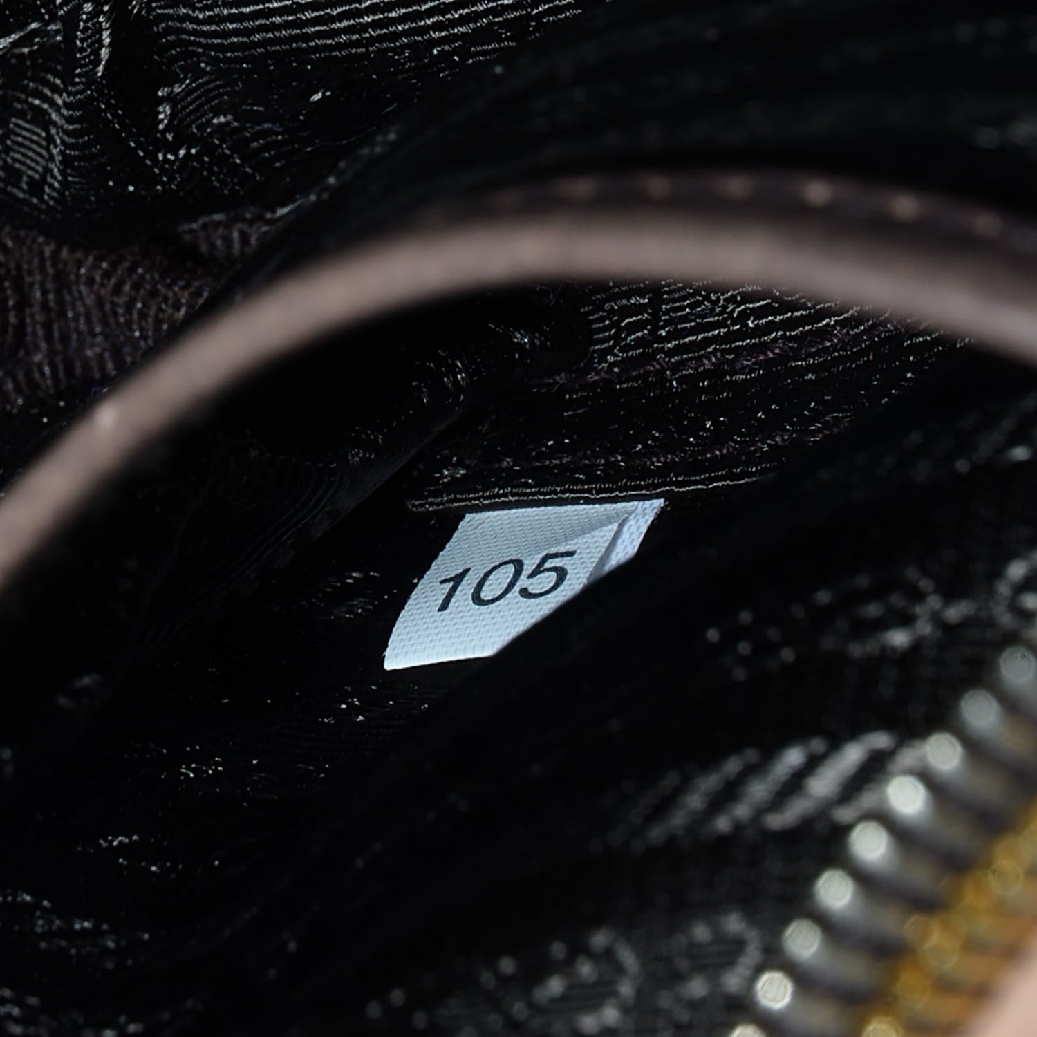 Prada Glace Calfskin Zippers Bow Clutch Ardesia Nudo 9 of 10