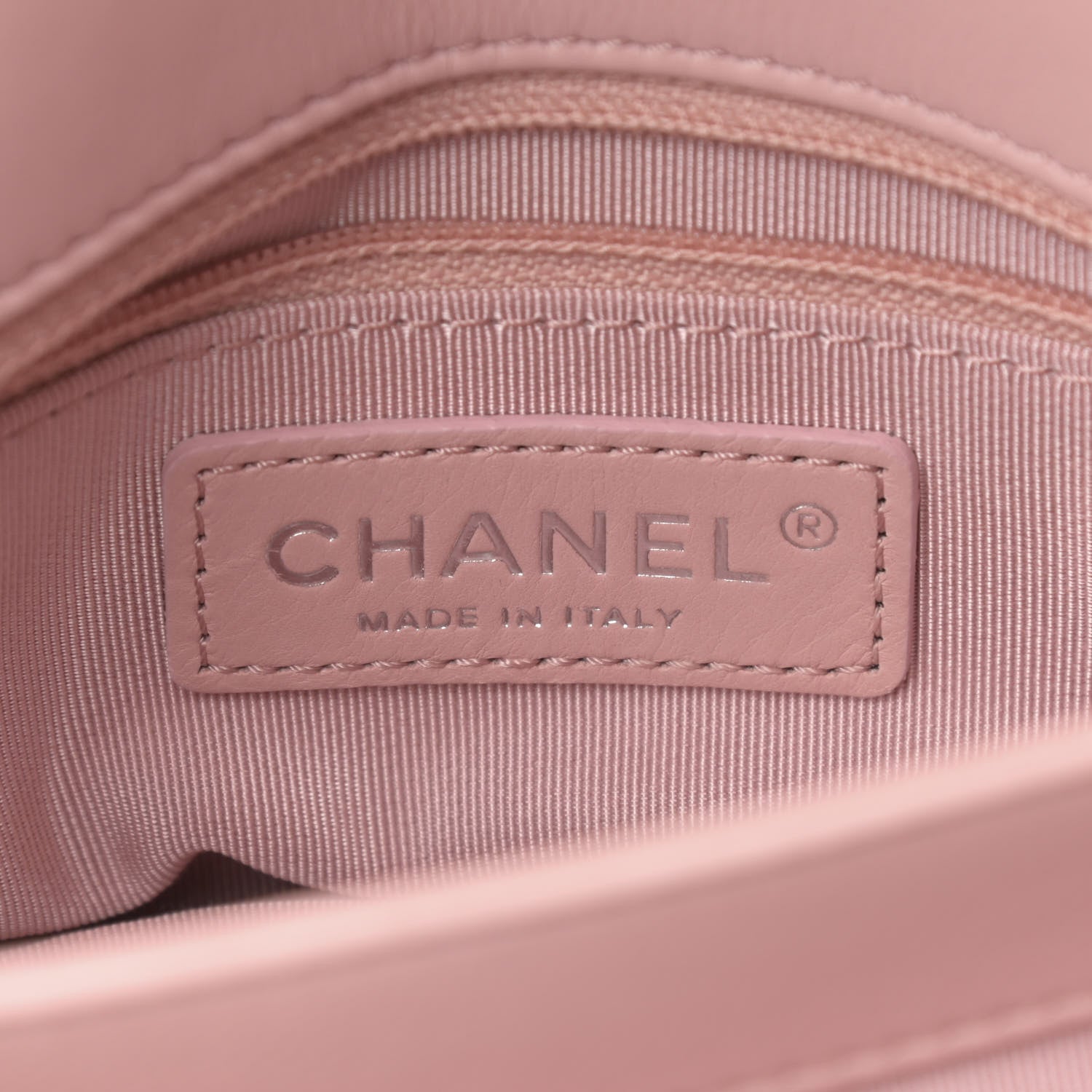 Chanel Calfskin Studded Chevron Quilted Flap Pink 6 of 13