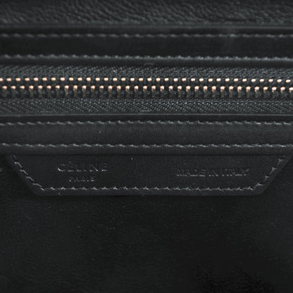 Celine Twill Smooth Calfskin Mini Luggage Dune Black 6 of 8