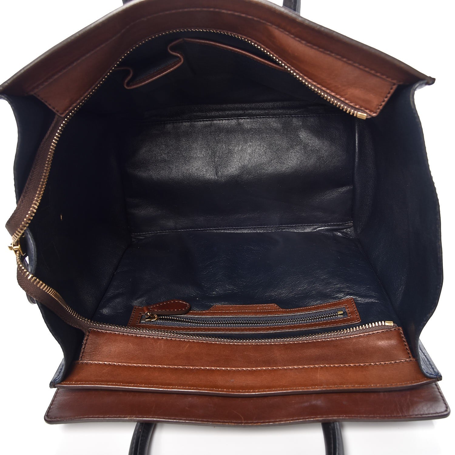 Celine Smooth Calfskin Mini Tri-Color Luggage Navy 5 of 13